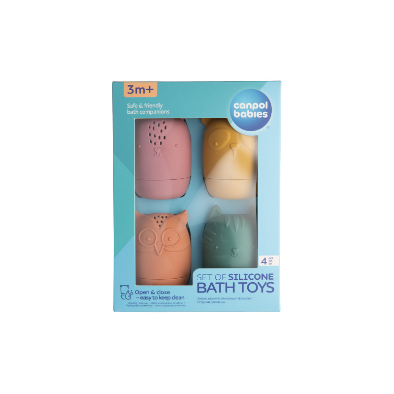 Set of Twisted Silicone Bath Toys