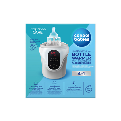 4-in-1 Bottle Warmer and Sterilizer with Thermostat