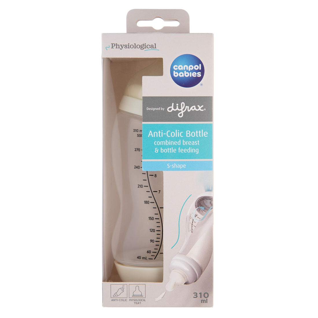 Anti-Colic Wide S-Shape Bottle PP