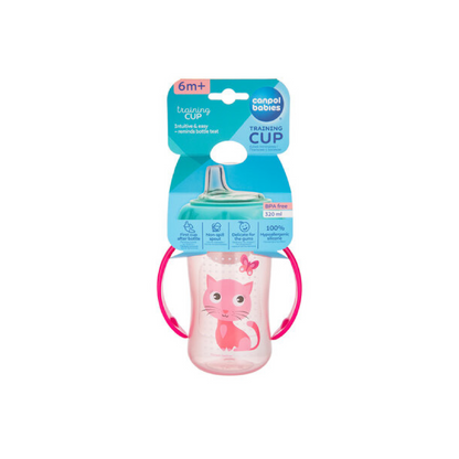 Training Cup Silicon Spout 320ml-Cute Animals Collection