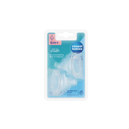 Easy Start Silicone Teats for Wide Neck Bottle-2pcs