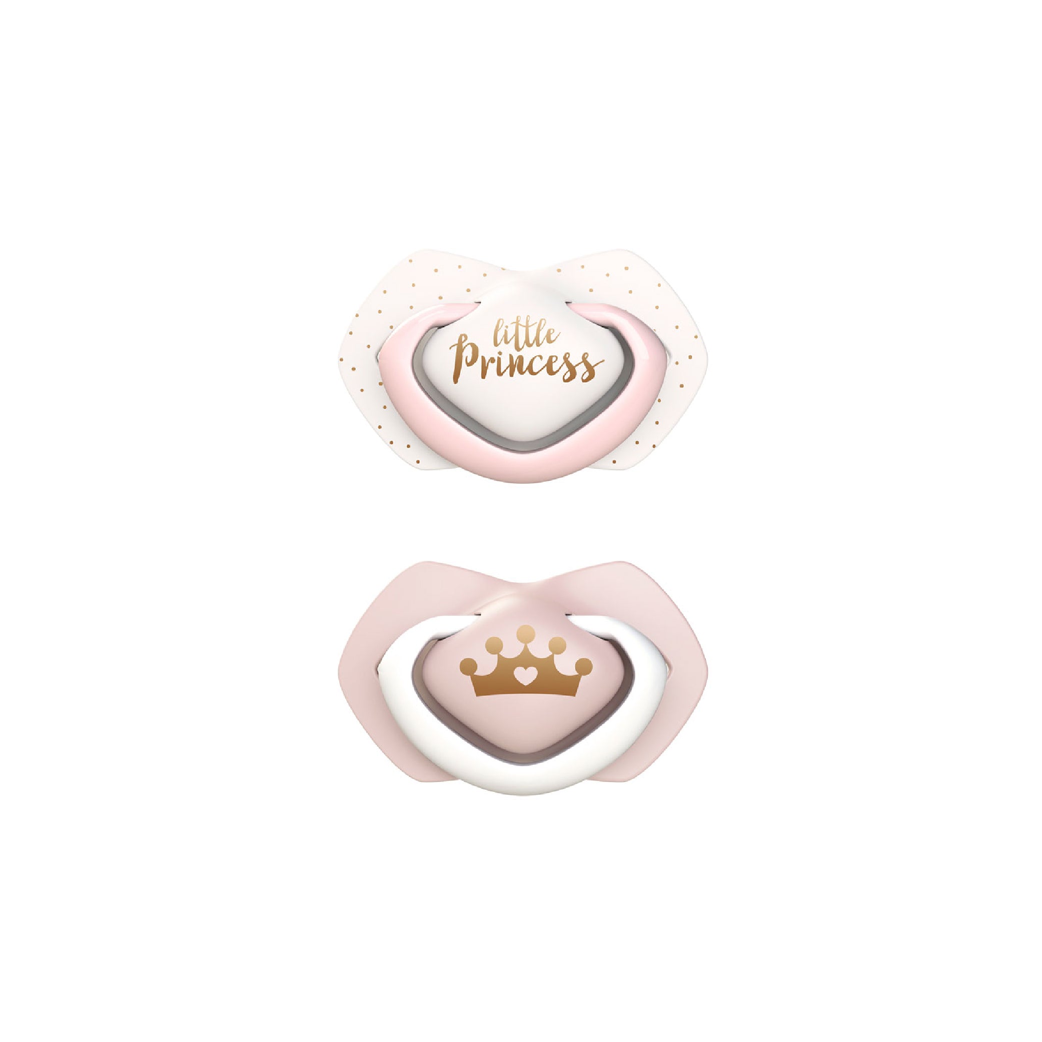 Symmetrical Silicone Soother (0-6m) Royal Baby Collection (2pcs)