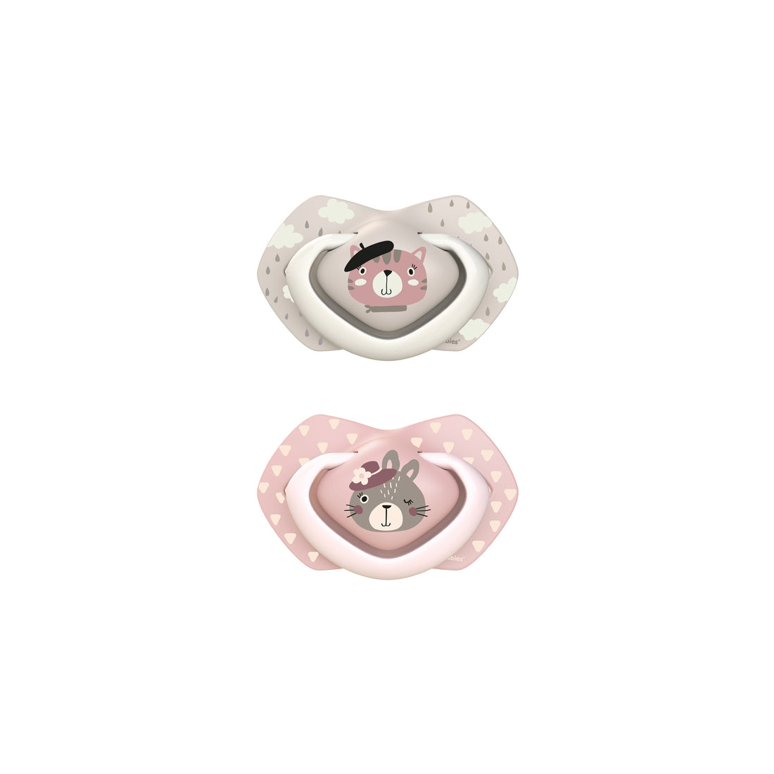 Symmetrical Silicone Soother-Bonjour Paris Collection (2pcs)