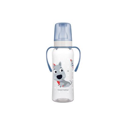 Narrow Neck Bottle with Handles 250ml-Cute Animals collection