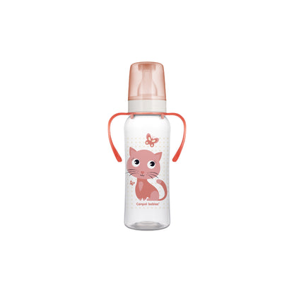 Narrow Neck Bottle with Handles 250ml-Cute Animals collection