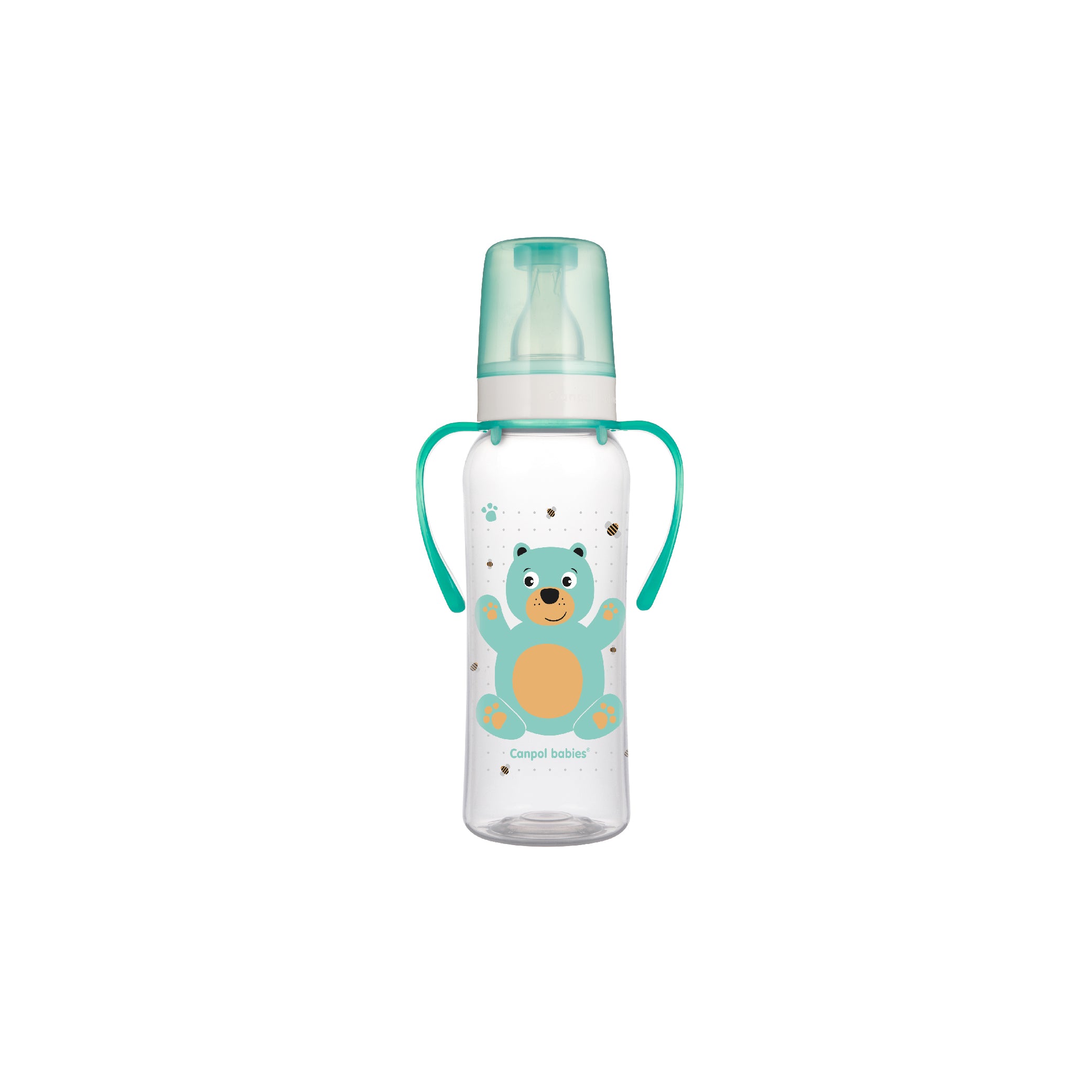 Narrow Neck Bottle with Handles 250ml-Cute Animals collection