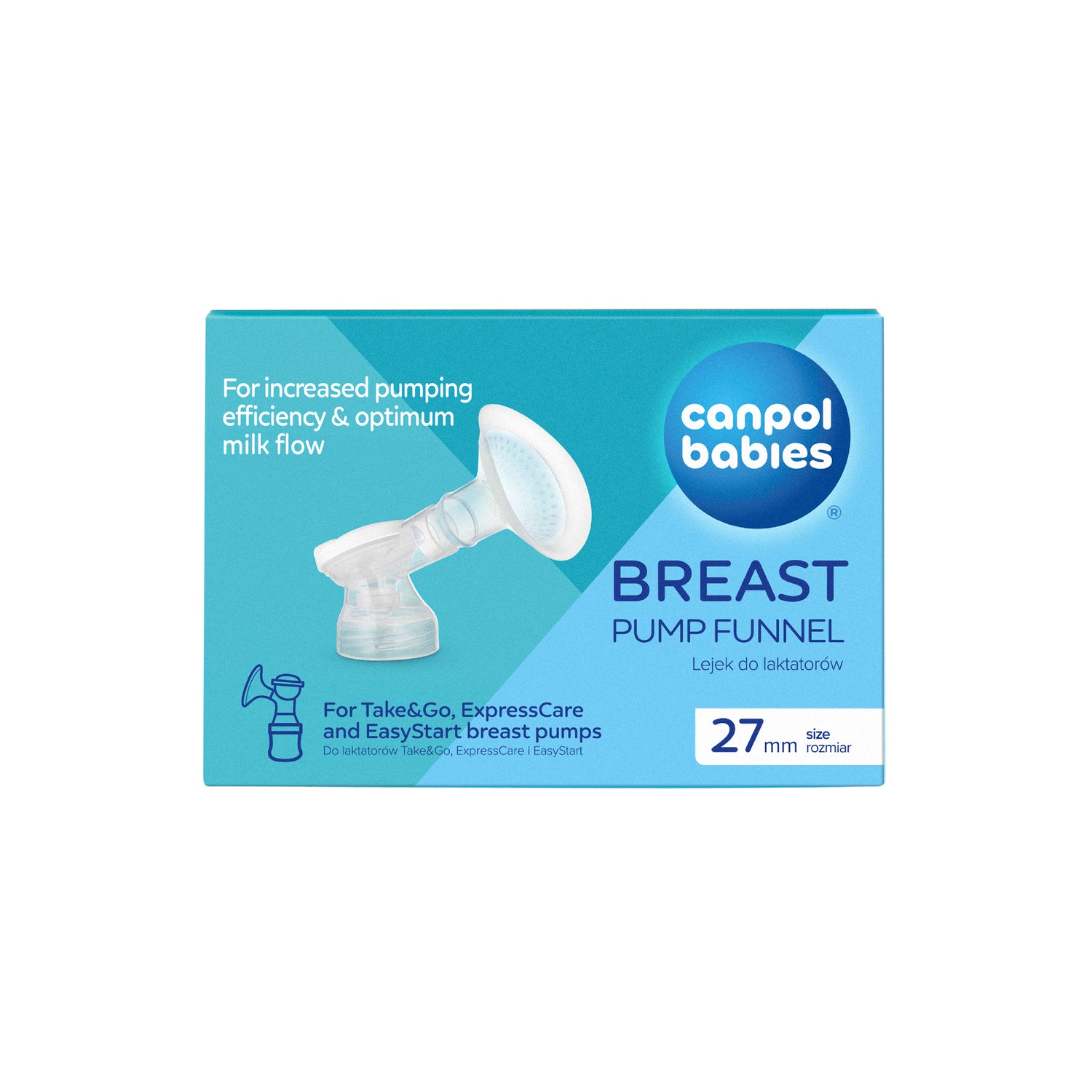 Breast Pump Funnel with Elastic Rim 27mm