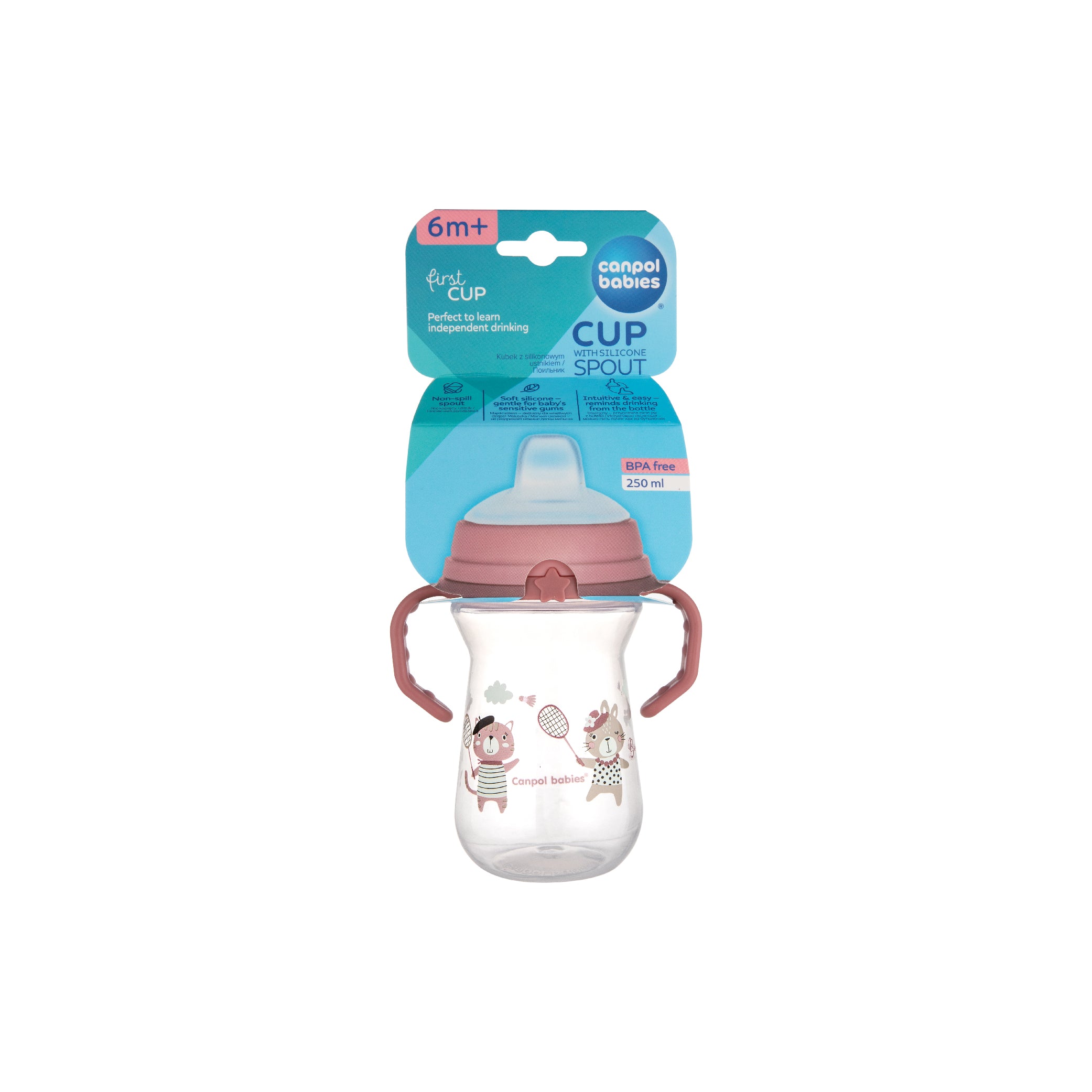 Cup with Silicone Spout First Cup 250ml-Bonjour Paris Collection