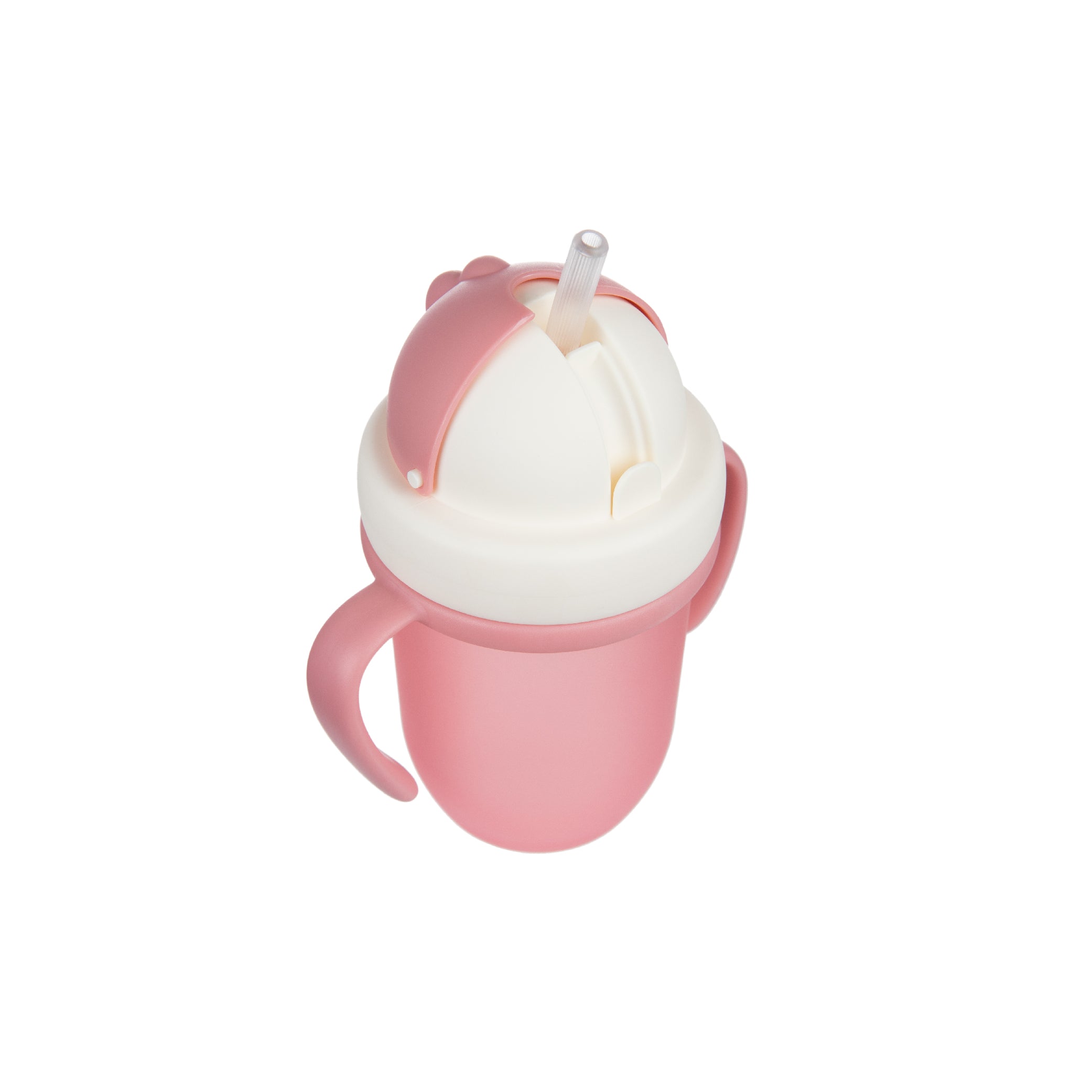 Cup with Silicone Flip-top Straw 210ml-Matte Pastels Collection