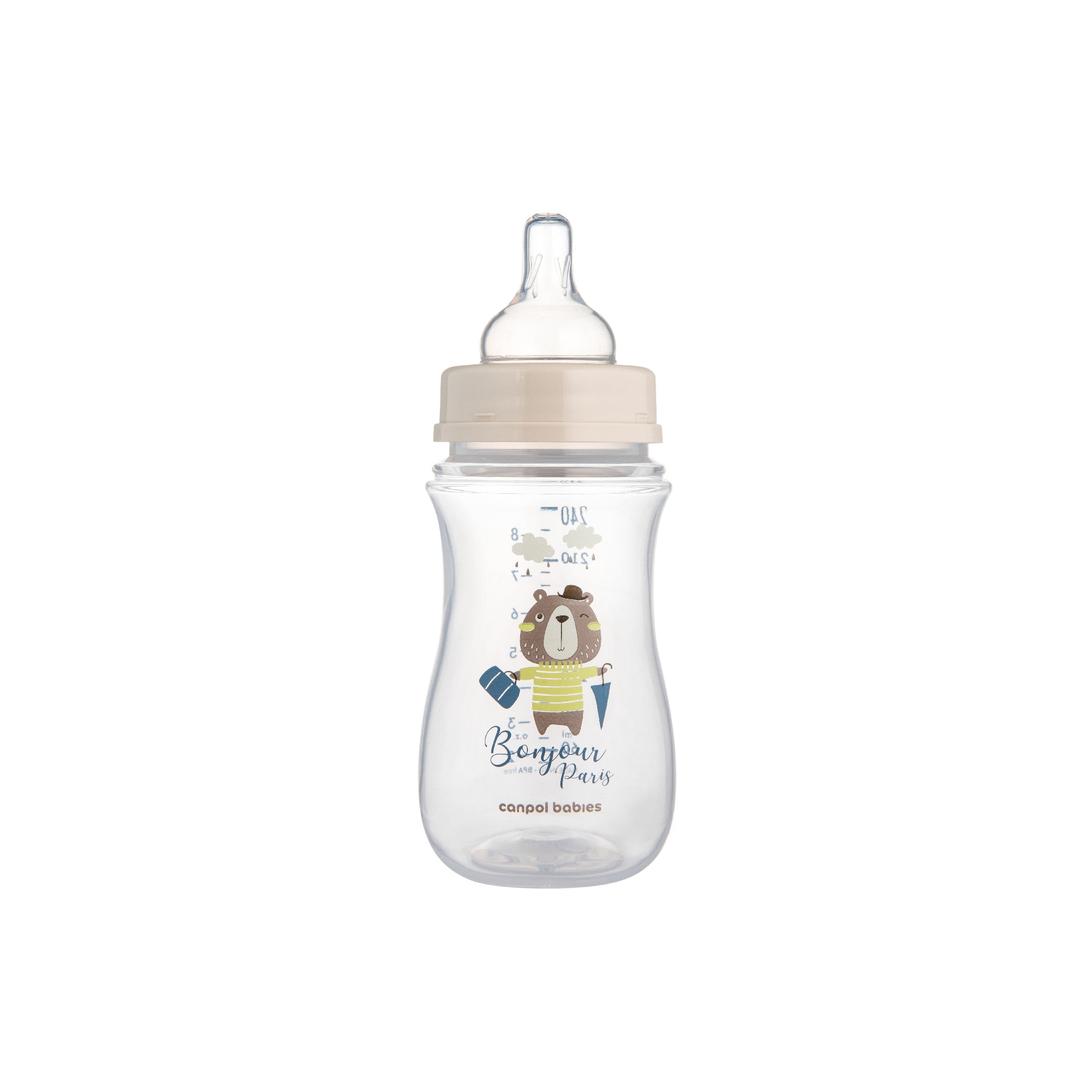 Anti-colic Wide Neck Bottle 240ml PP Easy Start-Bonjour Paris Collection