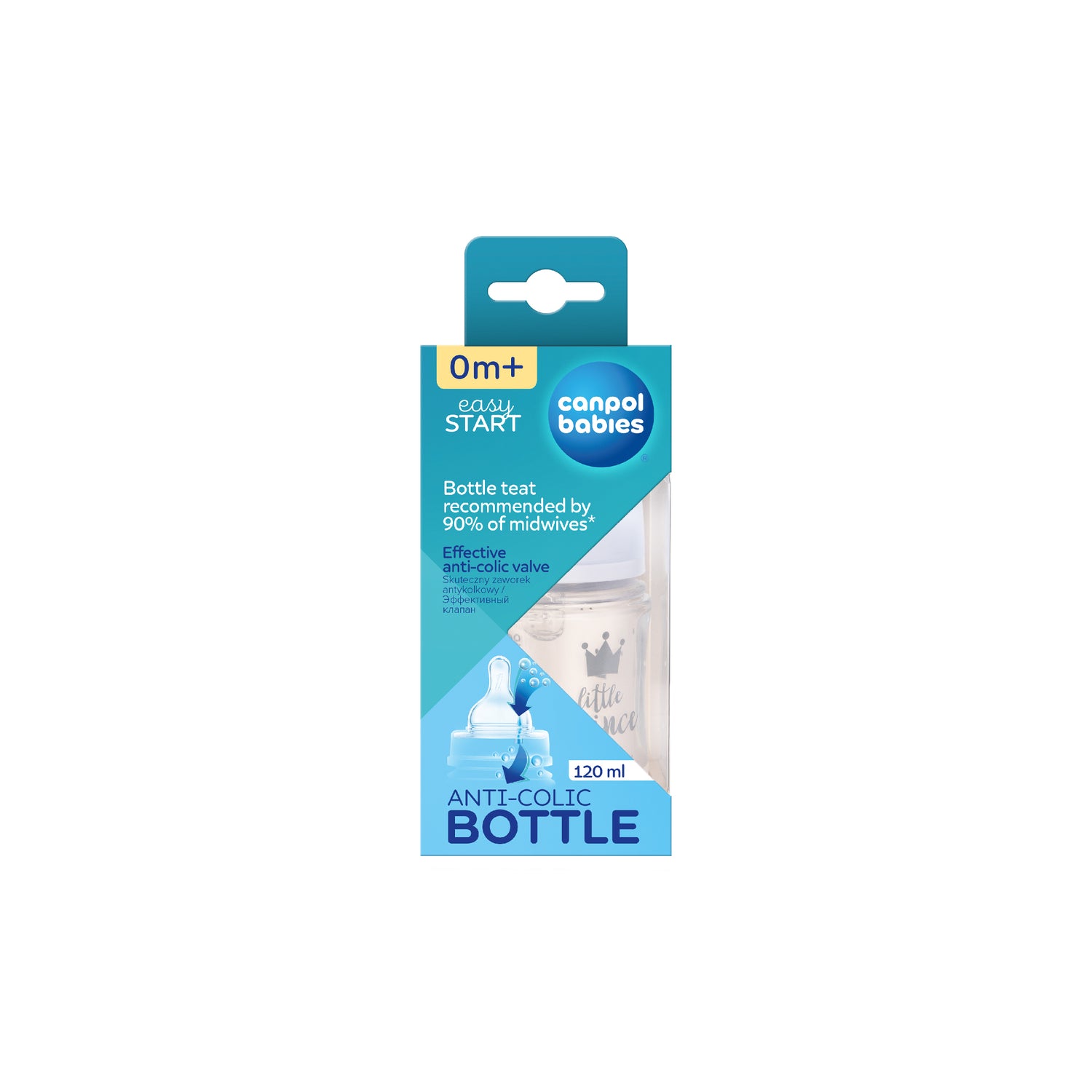 Anti-colic Wide Neck Bottle 120ml PP Easy Start-Royal Baby Collection