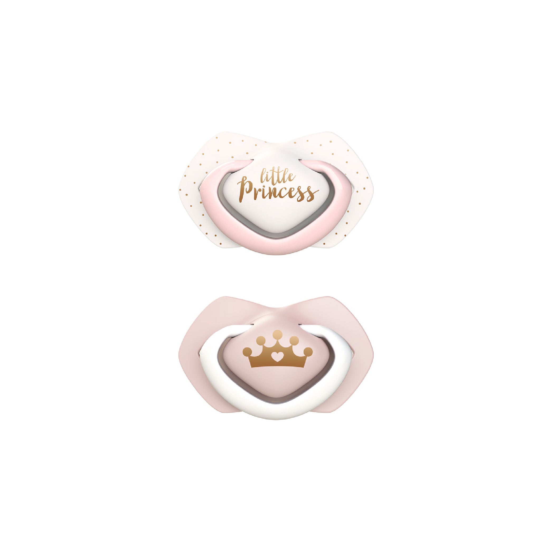 Symmetrical Silicone Soother (0-6m) Royal Baby Collection (2pcs) - Image 4