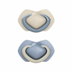 Silicone Soother Light touch 0-6m Symmetrical PURE COLOR 2 pcs