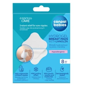 Soothing hydrogel breast pads with lanolin 8 pcs