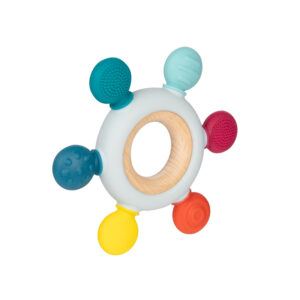 Wooden-silicone teether for babies - Star